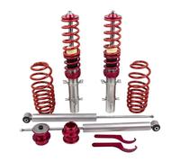 Coilover Suspension Struts Compatible for VW Golf MK4 1J1 1.8T 1.9 TDi 2.3V5 FWD 1998-2007 Spring Shock Strut Suspension Shock Springs Assembly Set