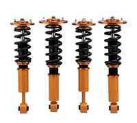 Coilovers Shock Absorbers for Expedition 2003-2006 Adjustable Damper Shock Absorber Air To Coil For Spring Strut Suspension Conversion Kit (Yellow)