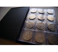 Coin Album 96 Coins Schulz Pocket Book Forder Holder Binder Collection/Mix Pages £1, £2, 50p Olympic RED