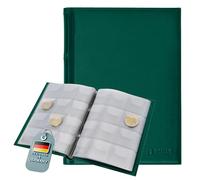 Coin Album for 120 Pieces 2 Euro Coins, Commemorative Coin Storage (Green)