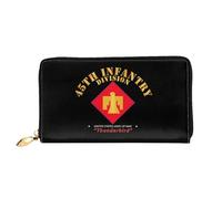 Coin Bag 45Th Infantry Division - Thunderbird at War Leather Wallet Retro Style Coin Purse Artistic Women Card Case for Teens, Unisex, Kids