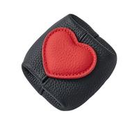 Coin Bag for Change - Heart-Shaped Purse in Cute Design, Heart-Shaped Purse for Coins and Change - For Keys, Lipsticks, Cards, Paper Money, as well as for Mother and, black, Siehe Beschreibung, See