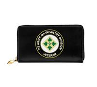 Coin Bag Us Army 4Th Infantry Division Veteran Handbag Colourful Ladies Wallet Pouch with Zipper Pocket Leather Wallet for Evening Party, Teacher, Mother