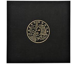 Coin Binder 24.5x25cm Black 5 pages x 43 compartments