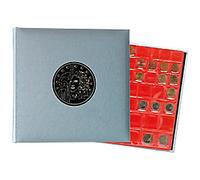 Coin Binder 24.5x25cm Metallic Grey 5 pages x 43 compartments