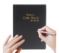 Coin Book - 120 Pockets Money Storage Album for Collectors | Collection Holder for History Class, School Project, Museum Display, Cultural Preservation, Birthday, Christmas & Retirement