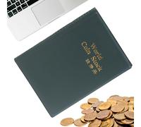 Coin Book - 120 Pockets Money Storage Album for Collectors | Collection Holder for History Class, School Project, Museum Display, Cultural Preservation, Birthday, Christmas & Retirement
