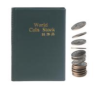 Coin Book - 120 Pockets Organizer | Coin Collection Storage | for Cultural Preservation Museum Display History Class School Project Christmas Birthday