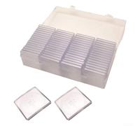 Coin Capsule Holder, Adjustable Coin Organizer for 20mm-40mm Coins, 60pcs 40mm Transparent Storage Box with Foam Liner