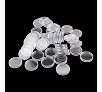 Coin Capsules, 100pcs 28mm Clear Plastic Holders for Collection Storage Protection Display Organizing Cases