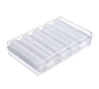 Coin Capsules Case Plastic Coin Holder Storage Container Collection Supplies 30mm 100PCSCoin Holder