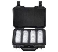 Coin Case Contains 60 Pcs Clear Plastic Coin Capsules, up to 40mm Coin Collection American Silver Eagle Liberty Coin（17/20/25/27/30/33/38/40mm）