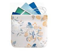 Coin Coin Purse - Wallet With Scratch-resistant Inner Lining - Squeeze Coin Wallet with Watercolor Painting Design | For Keys, Lipsticks, Cards Storage, Mothers, Vri, b, verwijzen naar de beschrijving