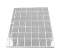 Coin Collecting Book Inserts 10 Pack Clear PVC Sleeves 42 Pockets for Coin Holders Album Storage