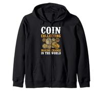 Coin Collecting Making Change In The World Pun Hobby Zip Hoodie