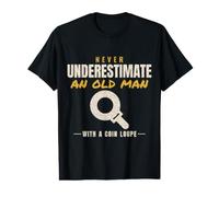 Coin Collecting Never Underestimate an Old Man Numismatist Value Graphic T-Shirt