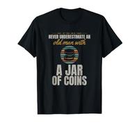 Coin Collecting - Never Underestimate - Coin Collector Value Graphic T-Shirt