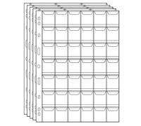 Coin Collecting Pages 5 Sheets 42 Pockets Standard 9Hole Coin Pocket Inserts Collecting Sleeves for Coins Uncle Paul CS03542