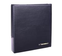 Coin Collection Album - 50p £1 £2 Storage Binder - Collecting Holder - Protect and Store 200 Coins - Original SCHULZ Coin Album in Blue