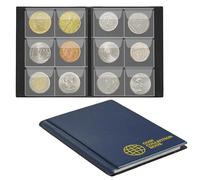 Coin Collection Album 60 Pockets 4.5x4.5cm/1.8x1.8inch Grid Storage Holder