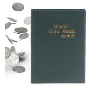 Coin Collection Album - with 120 Pockets, Holder for Numismatic Collection - for History Class Museum Exhibition School Project Cultural Conservation Christmas