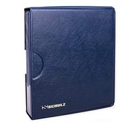 Coin Collection Album With Sleeve Cover - 50p £1 £2 Collecting Holder - Storage Binder Protect and Store For 200 Coins - SCHULZ Coin Album Blue