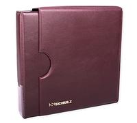 Coin Collection Album With Sleeve/Cover - Storage Binder For 120 Coins Silver 3p, 4p, 6p, 20p - Collecting Holder - Money Book - Protect And Store SCHULZ Coin Album Maroon.