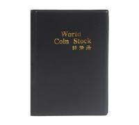 Coin Collection Book, Archive with 120 Pockets, Numismatic Collection Holder - for History Class Museum Exhibition School Project Cultural Conservation Christmas