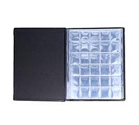 Coin Collection Book with 250 Coin Holder Pockets, 10 - Page Coin Album for Pennies Medals Badges, Thick Transparent PVC Sleeves in PU Leather Cover for Collectors and