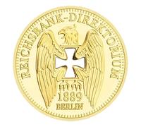 Coin Collection - German Reichsbank Executive Board Commemorative Coin - Hollow Gold Plated Souvenir For Women And Adults - Home Decoration For Display