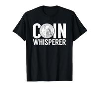 Coin Collector Numismatist Coin Collecting Coin Whisperer Value Graphic T-Shirt, Men, Black, XL