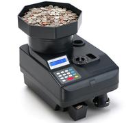 Coin Counter and Sorter, 2300 Coins per Minute Counting Speed, 3000 Coins Hopper Capacity, Suitable for International Coins