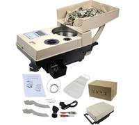Coin Counter Machine for High-Volume Counting of Sorted Coins and Tokens