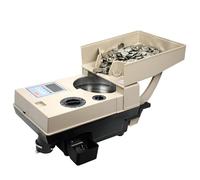 Coin Counter Sorter Machine, Heavy Duty Electric Coin Packager, Sorts 1200 Coins/Minute, Fits Coin Diameter 15mm to 34mm, Ideal for Most Coin Types
