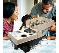 Coin Counter Sorter Machine, High-Speed Sorting, 2000 Pieces Capacity, Sorts 1200 Coins/Minute, Ideal for Efficient Coin Handling