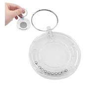 Coin Escape Puzzle Keychain - Coin Disappear Magic Props For Beginner Magicians | Portable Brain Teaser Fidget Puzzle Keyring, Fun Mental Game Prop For Kids & Adults, Gift For Magicians
