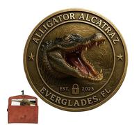 Coin for Collectors - Alligator Collector Coin - Engraving Decor Commemorative Display for Kids Dad Women Home Decoration Collection