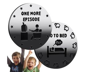 Coin Go to bed 1 more episodes, 1 more game time per bed Coin - Funny random coin Gift decision coin for players Decision making | 1 games/time per bed and 1 so