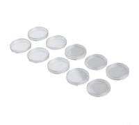 Coin Holder Capsules 38mm Clear Round Storage Case for Euro Coins - 10Pcs Plastic Protection Box(38mm 100pcs)