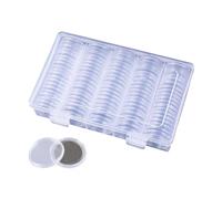Coin Holder - Coin Box | 27mm Collector Case With Gasket | Storage Organizer Box For Protection, Museum Display, Home, Travel & Auction Use
