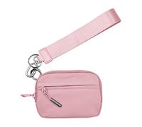 Coin Holder | Portable Coin Bag | Small Purse | Zippered Change Bag with a Handy Drawstring and Compact Design to Keep Your Small Needs Organized, Pink, Consulte la descripción, See description