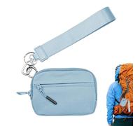 Coin Holder | Portable Coin Bag | Small Purse | Zippered Change Bag with a Handy Drawstring and Compact Design to Keep Your Small Needs Organized, azul, Consulte la descripción, See description