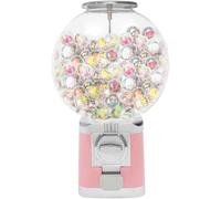 Coin Operated Capsule Vending Machine, Mini Gum Candy Dispenser, Light Round Toy Ball Prize Machine for Retail Stores - Fun Toys and Treats for Kids