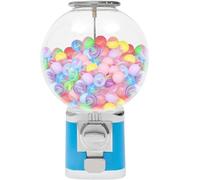 Coin Operated Capsule Vending Machine, Mini Gum Candy Dispenser, Light Round Toy Ball Prize Machine for Retail Stores - Fun Toys and Treats for Kids
