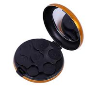 Coin Organizer, Portable Mini Coin Dispenser Case with Mirror, Hard Case Small Money Sorter Holder for Collectors, Space Saving Pocket Storage Organizer(Yellow)