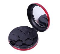 Coin Organizer, Portable Mini Coin Dispenser Case with Mirror, Hard Case Small Money Sorter Holder for Collectors, Space Saving Pocket Storage Organizer(Red)