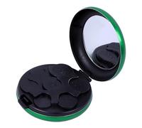Coin Organizer, Portable Mini Coin Dispenser Case with Mirror, Hard Case Small Money Sorter Holder for Collectors, Space Saving Pocket Storage Organizer(Green)