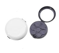 Coin Organizer, Portable Mini Coin Dispenser Case with Mirror, Hard Case Small Money Sorter Holder for Collectors, Space Saving Pocket Storage Organizer(White)