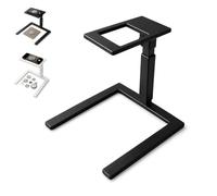 Coin Photography Stand, Adjustable Top Down Phone Holder for Overhead Shooting and Recording, Hands-Free Desktop Stand for Coin Collectors, Cooking Videos and Drawing (Black,X)