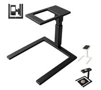Coin Photography Stand Overhead Phone Camera Stand,Adjustable Overhead Tripod with Phone Holder Mount,Hands-Free for Recording Filming Videos,DeskTable Stand for Cooking Drawing Shooting (Black, 19cm)